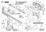 Bosch 3 602 D94 403 Exact Ion 8-1100 Pn-Accu-Screwdriver 18 V / Eu Spare Parts